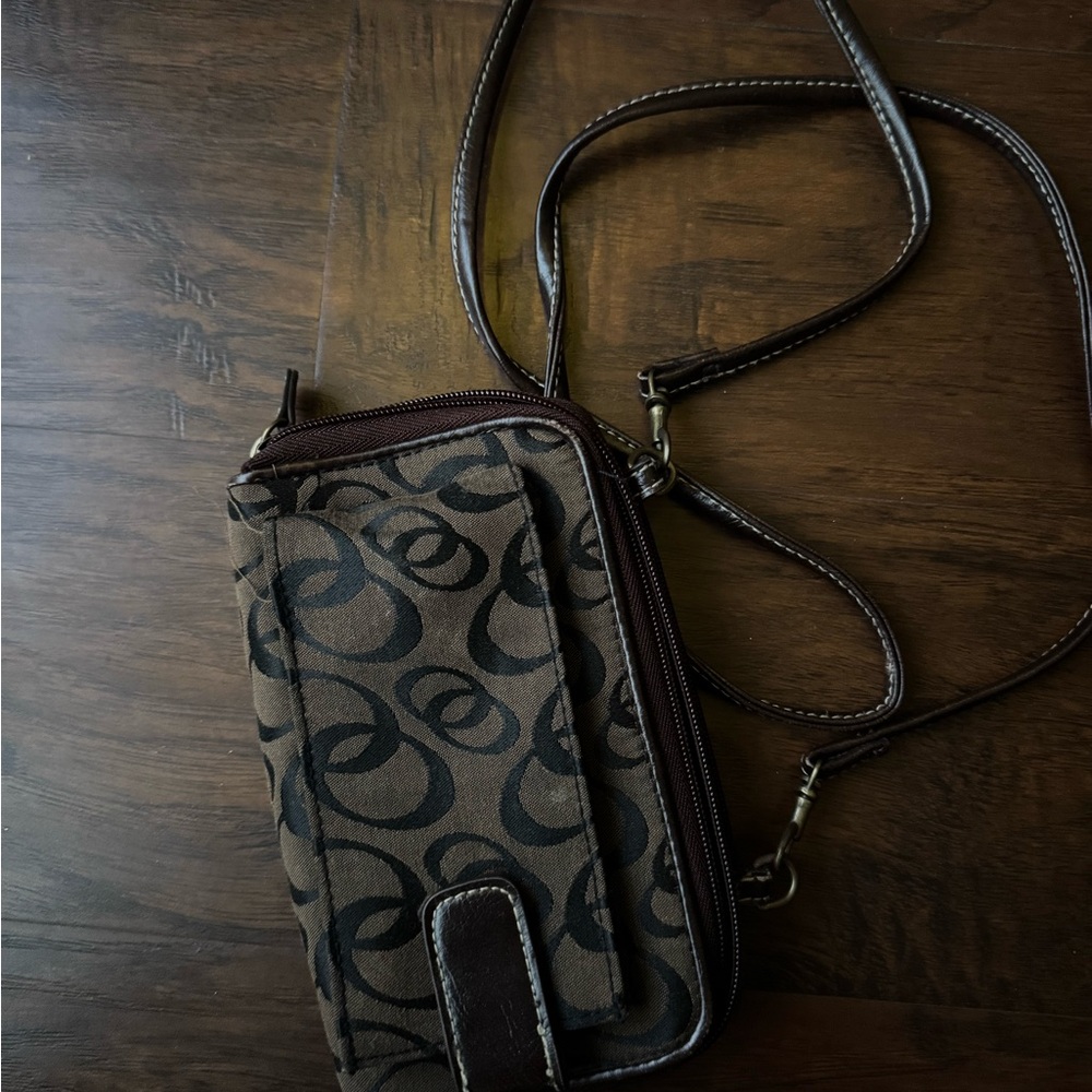 Patchwork Brown Crossbody Bag - image 4